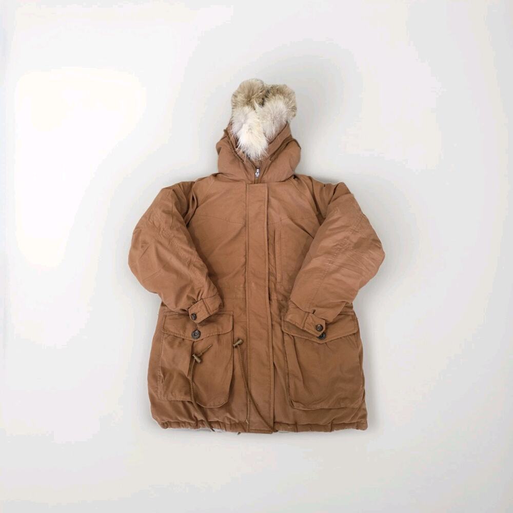 Cabelas Premier Northern Goose Down Parka Jacket M Coat Hooded Hunting Filson